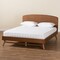 Baxton Studio Keagan Mid-Century Modern Transitional Walnut Brown Finished Wood Full Size Platform Bed 184-11045-Zoro - alternate 3